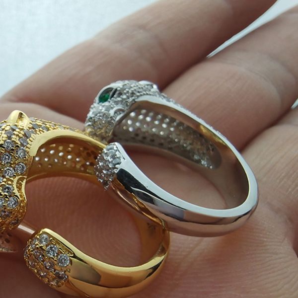 panthere ring for man designer for woman couple gold plated 18k diamond official reproductions classic style fashion luxury exquisite gift 0, Silver
panthere ring for man designer for woman couple gold plated 18k diamond official reproductions classic style fashion luxury exquisite gift 0, Silver