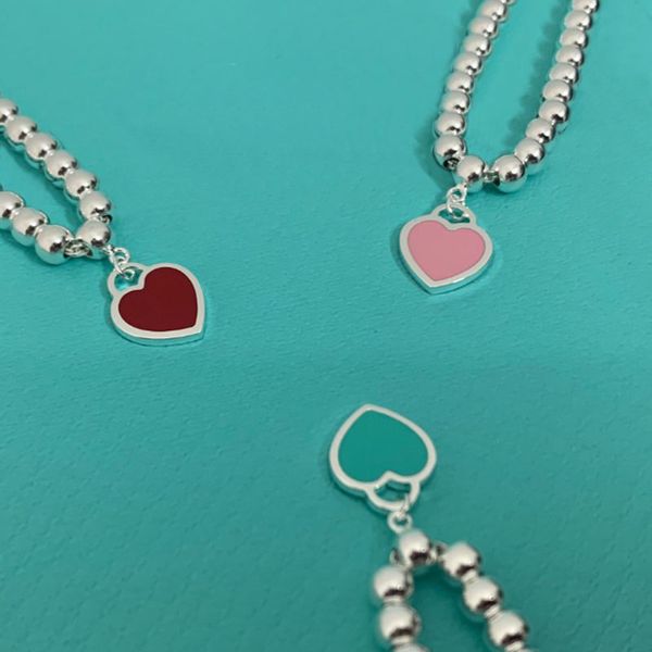 charm bracelets 925 silver tif luxury heart beaded tag strands bracelet women fine jewelry trendy beads chain round ball bracelets for girlf, Black
charm bracelets 925 silver tif luxury heart beaded tag strands bracelet women fine jewelry trendy beads chain round ball bracelets for girlf, Black