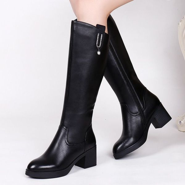 boots botas mujer invierno women's knee high boots natural leather shoes autumn winter warm plush women's shoes botas de mujer 230, Black
boots botas mujer invierno women's knee high boots natural leather shoes autumn winter warm plush women's shoes botas de mujer 230, Black