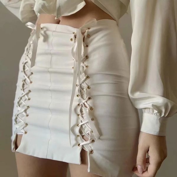 skirts xeasy summer women vintage y2k white streetwear slim mini skirt casual girl fashion bandage high waist chic 230328, Black
skirts xeasy summer women vintage y2k white streetwear slim mini skirt casual girl fashion bandage high waist chic 230328, Black