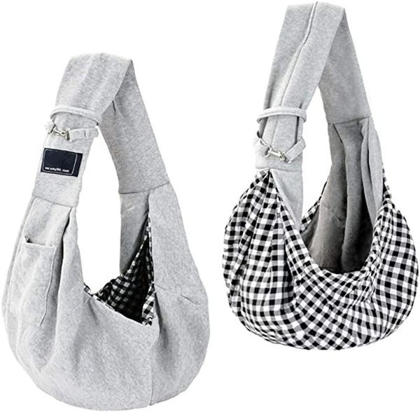 Dog and Cat Sling Carrier Hands Free Reversible Pet Papoose Bag Soft Pouch and Tote Design Suitable for Puppy, Small Dogs, and Cats for Outdoor Travel
Dog and Cat Sling Carrier Hands Free Reversible Pet Papoose Bag Soft Pouch and Tote Design Suitable for Puppy, Small Dogs, and Cats for Outdoor Travel