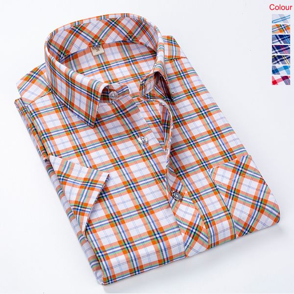 mens casual shirts summer plaid shortsleeved shirt large size business highquality men slim home clothing 230328, White;black
mens casual shirts summer plaid shortsleeved shirt large size business highquality men slim home clothing 230328, White;black