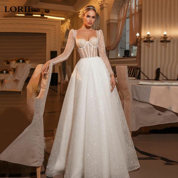party dresses lorie arrival shiny sweetheart princess wedding long sleeve glitter tulle boho bride dresses vestidos de novia 230328, White;black
party dresses lorie arrival shiny sweetheart princess wedding long sleeve glitter tulle boho bride dresses vestidos de novia 230328, White;black