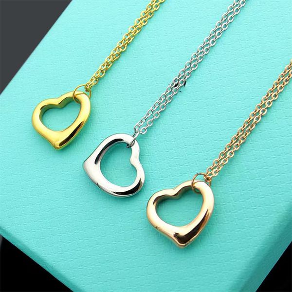 2023 new classic t peach heart pendant necklace women's titanium steel charm love necklace 18k gold designer necklace, Silver
2023 new classic t peach heart pendant necklace women's titanium steel charm love necklace 18k gold designer necklace, Silver