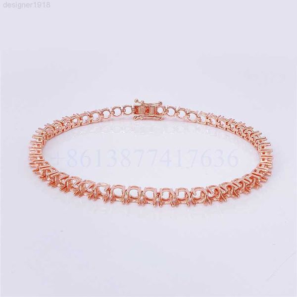 18k rose gold blank bracelet for real diamond lab grown moissanite setting tennis, Silver
18k rose gold blank bracelet for real diamond lab grown moissanite setting tennis, Silver