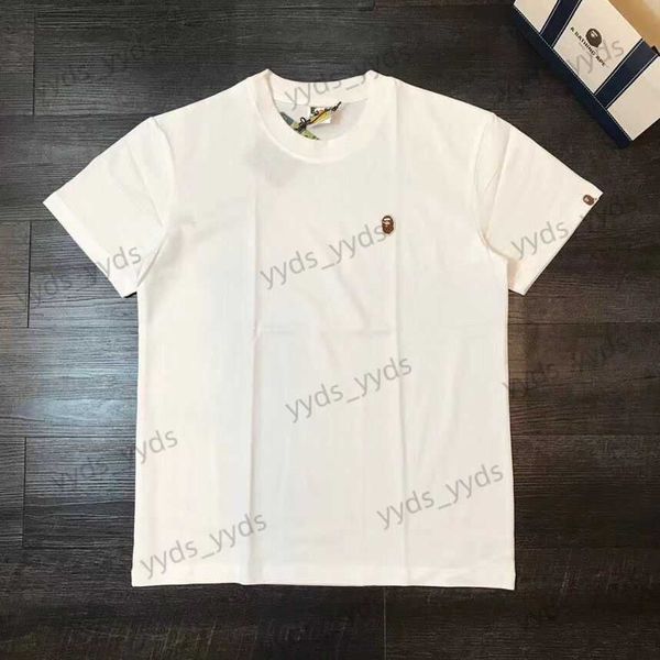 men's t-shirts japanese harajuku small label embroidered ape human head couples' pure cotton simple versatile short sleeve t-shirt, White;black
men's t-shirts japanese harajuku small label embroidered ape human head couples' pure cotton simple versatile short sleeve t-shirt, White;black