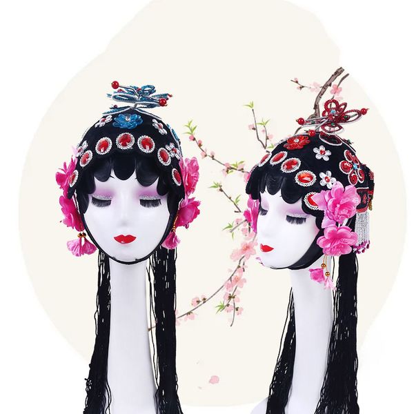 performance costume accessories national art peking opera tsing yi hua dan stage headdress traditional cosplay head wear, Silver
performance costume accessories national art peking opera tsing yi hua dan stage headdress traditional cosplay head wear, Silver