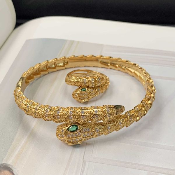 charm s bangle new copper gold plated diamond snake head bracelet luxurious individuality ins handwear aggressive gift, Golden;silver
charm s bangle new copper gold plated diamond snake head bracelet luxurious individuality ins handwear aggressive gift, Golden;silver