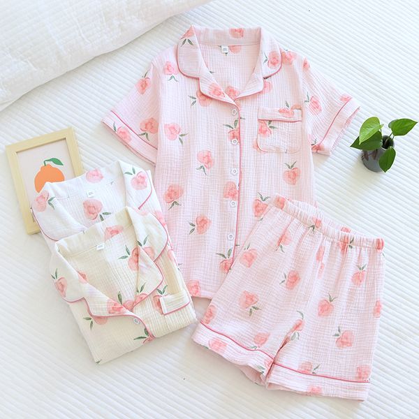 women's sleepwear 2 piece summer peach crepe cotton pajamas set woman sleepwear female short-sleeved pijama suit loungewear ladies pyja, Black;red
women's sleepwear 2 piece summer peach crepe cotton pajamas set woman sleepwear female short-sleeved pijama suit loungewear ladies pyja, Black;red