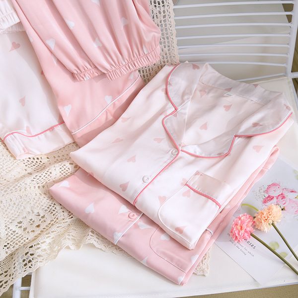 women's sleepwear lisacmvpnel women's spring and summer ice silk long short sleeve pajama set print sweeet sleepwear 230328, Black;red
women's sleepwear lisacmvpnel women's spring and summer ice silk long short sleeve pajama set print sweeet sleepwear 230328, Black;red