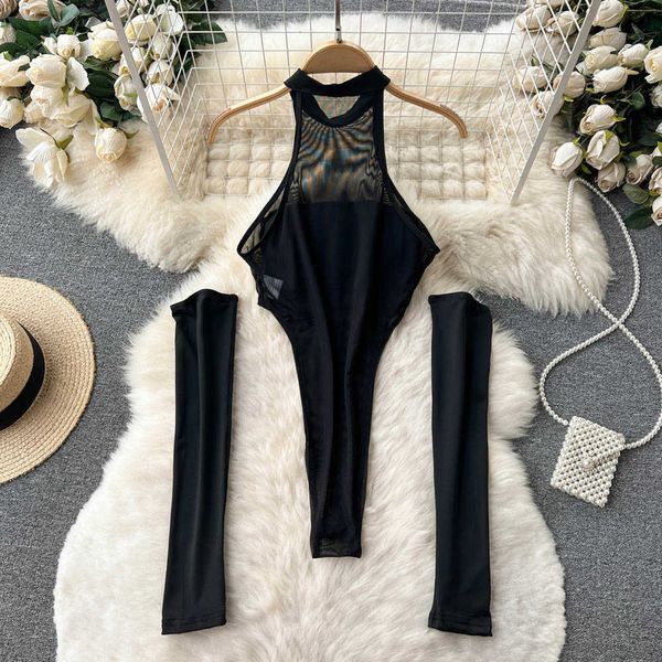 nxy sheer bodysuits women mesh transparent thin slim rompers summer o neck sleeveless club elastic palysuits 230328, Black;white
nxy sheer bodysuits women mesh transparent thin slim rompers summer o neck sleeveless club elastic palysuits 230328, Black;white