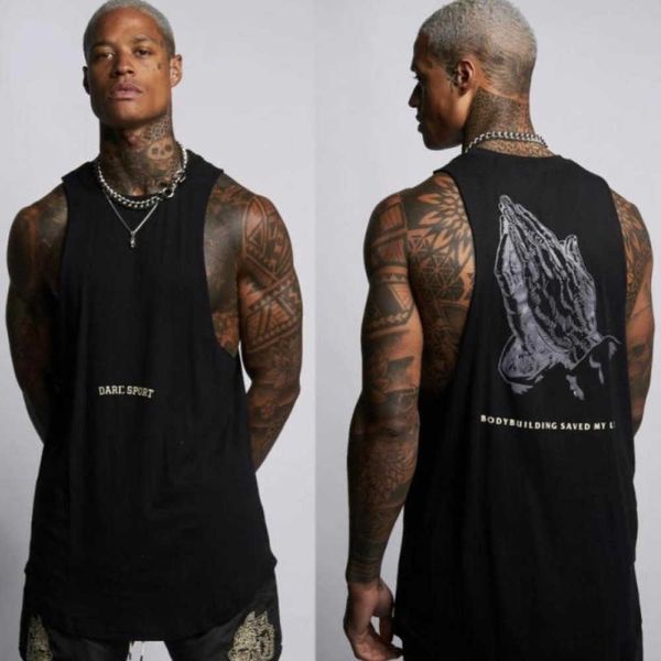 men' fitness tank bodybuilding vest cotton sleeveless muscle breathable male tankgyms clothing men for summer, White;black
men' fitness tank bodybuilding vest cotton sleeveless muscle breathable male tankgyms clothing men for summer, White;black