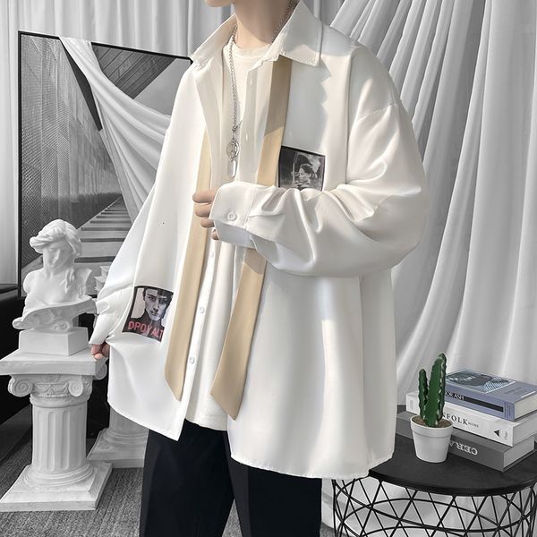 men s casual shirts high sense fried street shirt men s design of minority abstinence department cold wind long sleeve shirt cuban 230328, White;black
men s casual shirts high sense fried street shirt men s design of minority abstinence department cold wind long sleeve shirt cuban 230328, White;black