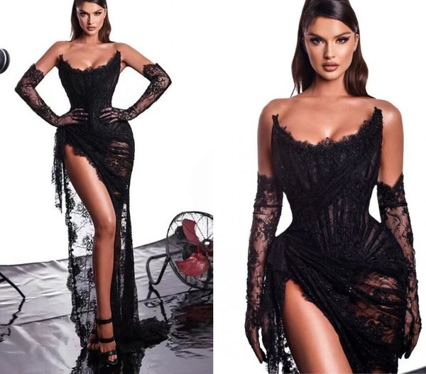 black long prom dress 2023 sheath strapless side silt lace evening party gala gowns formal woman pageant birthday wear robe de soiree
black long prom dress 2023 sheath strapless side silt lace evening party gala gowns formal woman pageant birthday wear robe de soiree