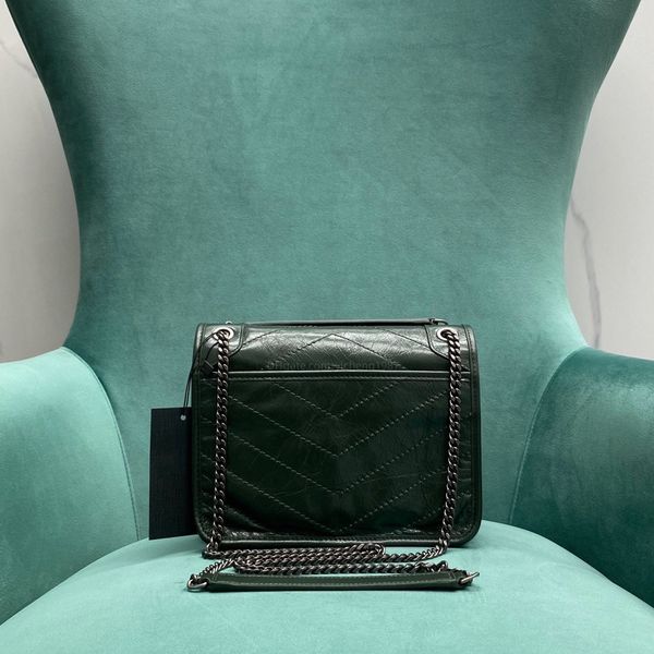 pleated cowhide niki chain shoulder bags designers woman messenger handbagblackish green courier bag luxury small capacity real leather bags, Black;red
pleated cowhide niki chain shoulder bags designers woman messenger handbagblackish green courier bag luxury small capacity real leather bags, Black;red