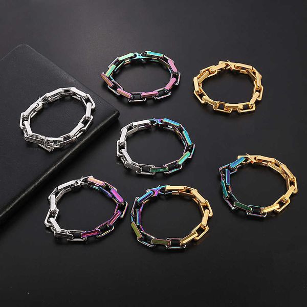 2023 designer new l bracelet quenched cuban titanium steel bracelet makaron trend donkey family jewelry men and women, Black
2023 designer new l bracelet quenched cuban titanium steel bracelet makaron trend donkey family jewelry men and women, Black