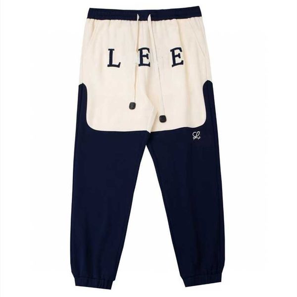 luo jia's early autumn 2022 stitching contrast embroidered letters men's and women's drawstring loose casual pants cotton, Blue
luo jia's early autumn 2022 stitching contrast embroidered letters men's and women's drawstring loose casual pants cotton, Blue