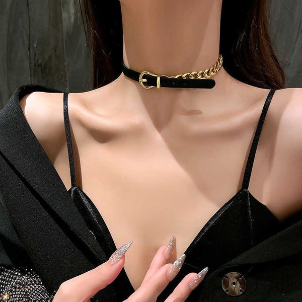 pendant necklaces amorcome women punk pu leather choker chain collar necklace hip hop female girls party jewelry 2022 neck accessories brace, Silver
pendant necklaces amorcome women punk pu leather choker chain collar necklace hip hop female girls party jewelry 2022 neck accessories brace, Silver