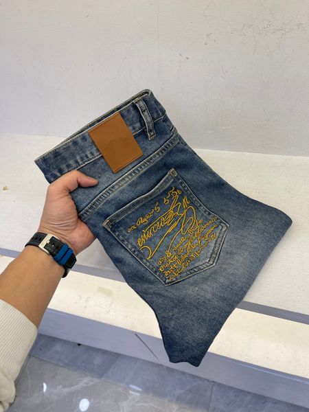 spring and summer new patterns designer jean fashion embroidery design highquality simples comfortable men's jeans, Blue
spring and summer new patterns designer jean fashion embroidery design highquality simples comfortable men's jeans, Blue