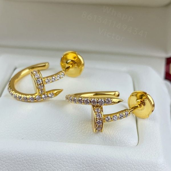 clou earrings for women designer diamond gold plated 18k t0p quality highest counter quality fashion classic style jewelry anniversary gift, White
clou earrings for women designer diamond gold plated 18k t0p quality highest counter quality fashion classic style jewelry anniversary gift, White