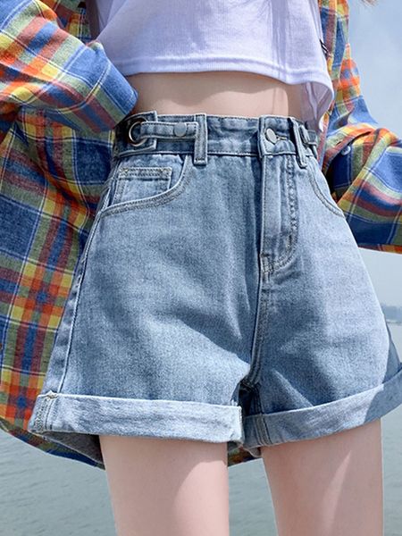 women's shorts ftlzz summer women adjustable waist slim short jeans lady high street wide leg short pants female high waist a-line shor, White;black
women's shorts ftlzz summer women adjustable waist slim short jeans lady high street wide leg short pants female high waist a-line shor, White;black