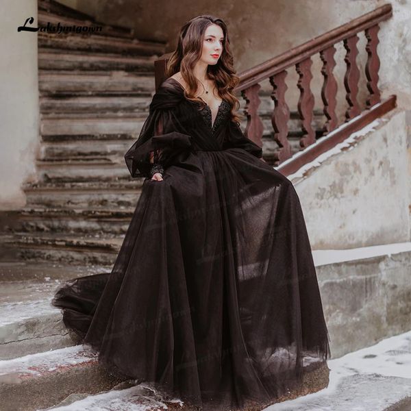 party dresses fantasy black wedding with long sleeves winter solstice elopement gothic bridal gown for halloween witchy vestido novia 230328, White;black
party dresses fantasy black wedding with long sleeves winter solstice elopement gothic bridal gown for halloween witchy vestido novia 230328, White;black