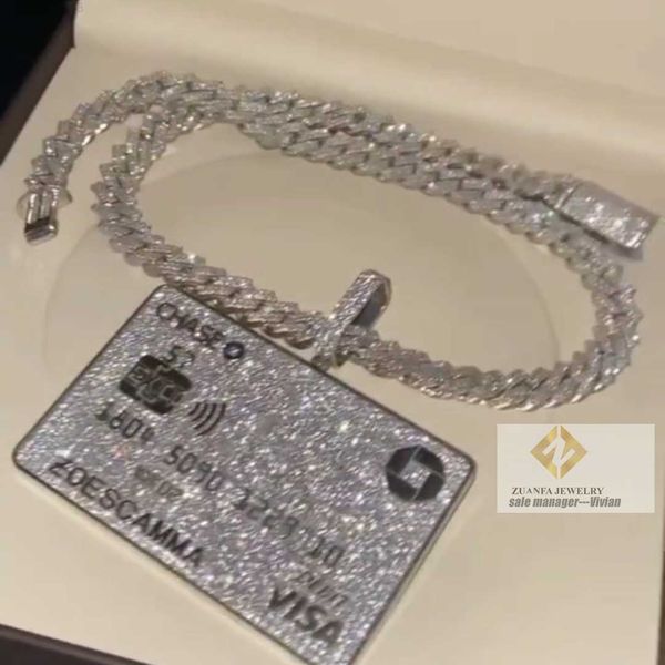 vvs moissanite chain pendants sterling sier hip hop jewelry iced out pendant, Silver
vvs moissanite chain pendants sterling sier hip hop jewelry iced out pendant, Silver