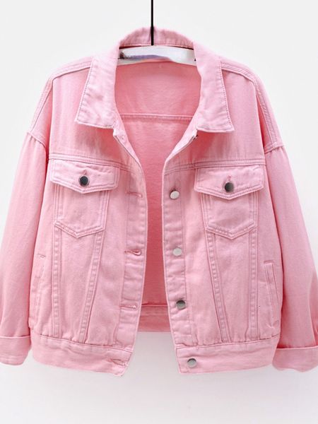 women's jackets spring autumn short loose long-sleeved denim jacket women baseball uniform fashion casual sports coat clothes 230327, Black;brown
women's jackets spring autumn short loose long-sleeved denim jacket women baseball uniform fashion casual sports coat clothes 230327, Black;brown
