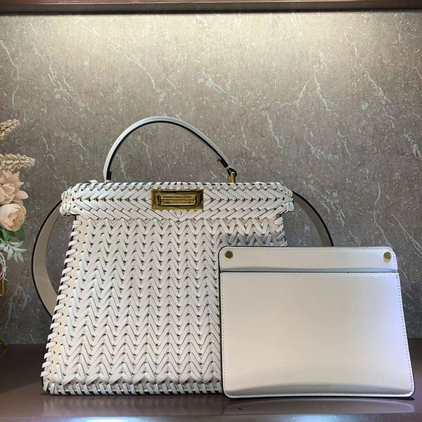 large capacity shouhlder bag woven hollow handbag wome crossbody purse gold hardware letter cowhide genuine leather with wallet hollow out t
large capacity shouhlder bag woven hollow handbag wome crossbody purse gold hardware letter cowhide genuine leather with wallet hollow out t