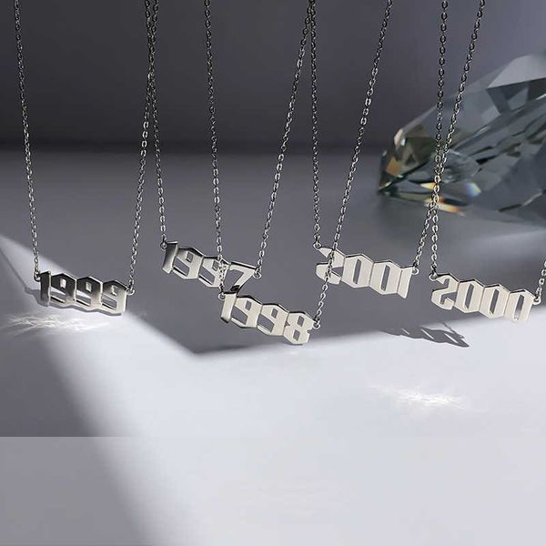 pendant necklaces stainless steel 1980-2021 birth year necklaces for women men choker date number pendant necklace jewelry commemorat gift p, Silver
pendant necklaces stainless steel 1980-2021 birth year necklaces for women men choker date number pendant necklace jewelry commemorat gift p, Silver