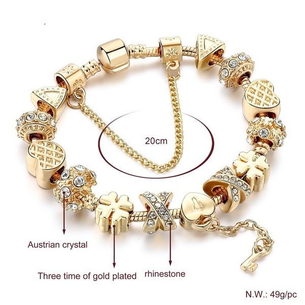 fashion pandora style charm bracelet women gold plated four leave clover european charm beads magnolia dangle fits pandora charm bracelets n, Golden;silver
fashion pandora style charm bracelet women gold plated four leave clover european charm beads magnolia dangle fits pandora charm bracelets n, Golden;silver