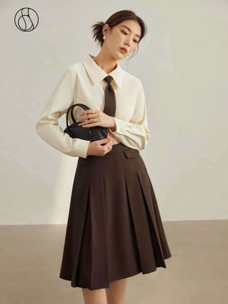 skirts dushu high waist stereoscopic pleated skirt for winter women a-line casual solid skirts knee-length brown skirts 230328, Black
skirts dushu high waist stereoscopic pleated skirt for winter women a-line casual solid skirts knee-length brown skirts 230328, Black