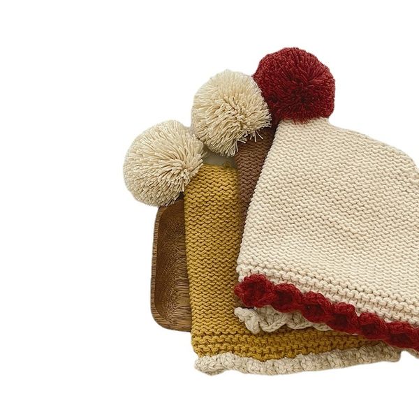 caps hats pompom korean born hat lacing head protector autumn winter bonnet plus cotton pointed caps toddler beanies baby accessories 230328, Yellow
caps hats pompom korean born hat lacing head protector autumn winter bonnet plus cotton pointed caps toddler beanies baby accessories 230328, Yellow
