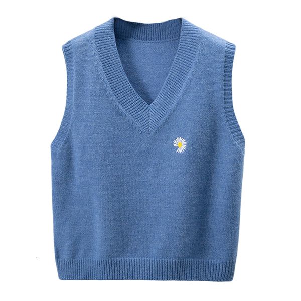 women's vests korean fashion loose v-neck sleeveless daisy embroidery short sweater vest women spring fall knitted pullover vests jumpe, Black;white
women's vests korean fashion loose v-neck sleeveless daisy embroidery short sweater vest women spring fall knitted pullover vests jumpe, Black;white
