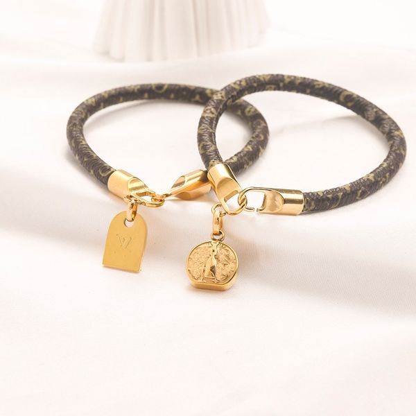 classic bracelets link chain women brand letter bangle 18k gold plated faux leather geometry stainless steel gifts wristband cuff chains des, Black
classic bracelets link chain women brand letter bangle 18k gold plated faux leather geometry stainless steel gifts wristband cuff chains des, Black