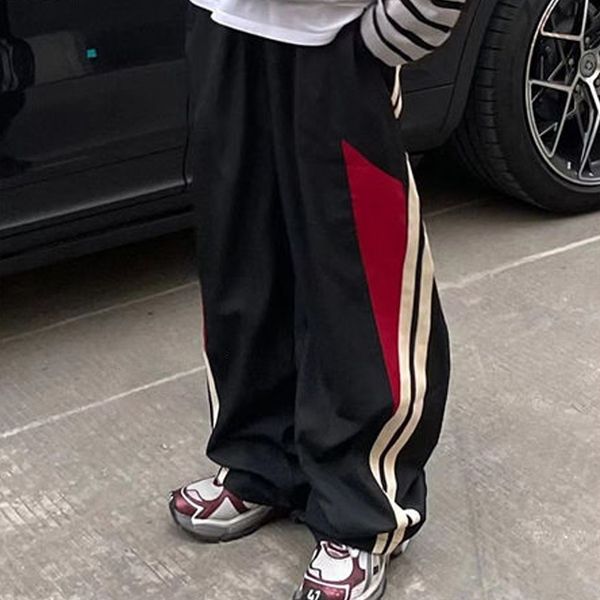 women s pants s y2k women streetwear chic cargo korean harajuku casual parachute tech for men sweatpants wide leg joggers trousers clothes 2, Black;white
women s pants s y2k women streetwear chic cargo korean harajuku casual parachute tech for men sweatpants wide leg joggers trousers clothes 2, Black;white