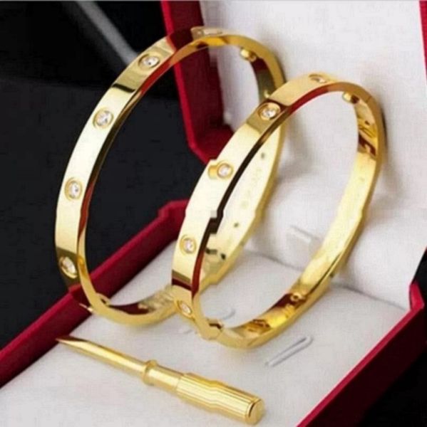 fashion love bracelet rose gold silver lady bangles titanium steel screw screwdriver diamond luxury designer jewelry womens mens bracelets, Black
fashion love bracelet rose gold silver lady bangles titanium steel screw screwdriver diamond luxury designer jewelry womens mens bracelets, Black