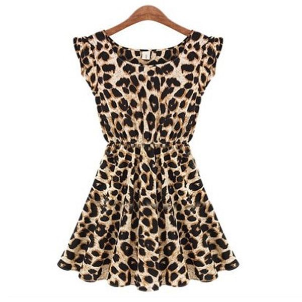 casual dresses summer womens leopard printed o neck sleeveless plus size wrap mini ladies party vestidos 230327, Black;gray
casual dresses summer womens leopard printed o neck sleeveless plus size wrap mini ladies party vestidos 230327, Black;gray