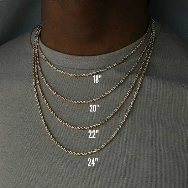 pendant necklaces 2022 fashion rope chain necklace men temperament 3mm width stainless steel chain necklace for men jewelry gift p230327, Silver
pendant necklaces 2022 fashion rope chain necklace men temperament 3mm width stainless steel chain necklace for men jewelry gift p230327, Silver