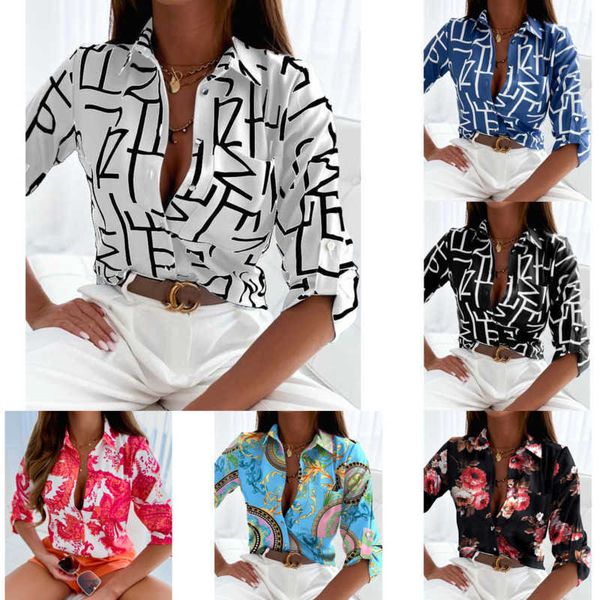 2023 retail womens shirts spring and autumn shirt designer small fashion print, White
2023 retail womens shirts spring and autumn shirt designer small fashion print, White