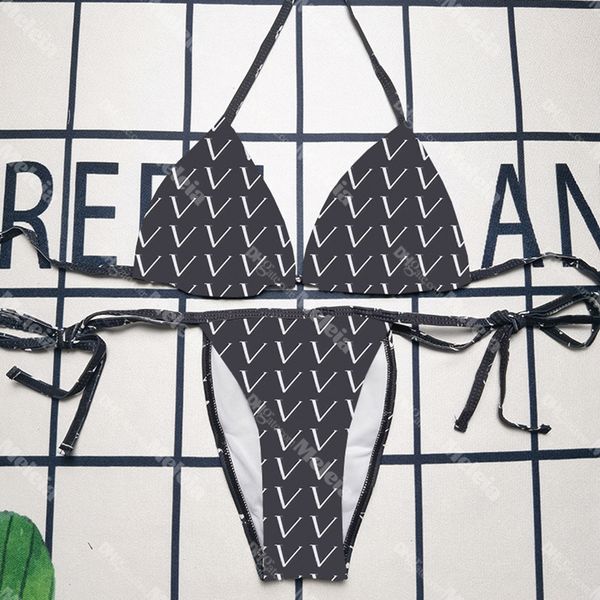 letter print swimwear bandage bikini set v neck swimsuits for womens summer two piece beach clothes, White;black
letter print swimwear bandage bikini set v neck swimsuits for womens summer two piece beach clothes, White;black