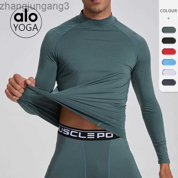 designer alos yoga men's fitness training sports tights mock neck reflective strips sweatwicking quick drying shirt long sleeve t-shirt, White;black
designer alos yoga men's fitness training sports tights mock neck reflective strips sweatwicking quick drying shirt long sleeve t-shirt, White;black