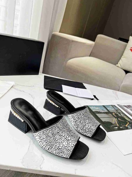 2023 women's sandals open toe thick heel summer sandals leather designer classic elegant channel temperament sandals x08, Black
2023 women's sandals open toe thick heel summer sandals leather designer classic elegant channel temperament sandals x08, Black