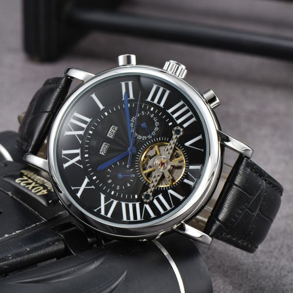aaa luxury leather mechanical men's stainless steel automatic watch sports mens self-wind watches tourbillon male wristwatches, Slivery;brown
aaa luxury leather mechanical men's stainless steel automatic watch sports mens self-wind watches tourbillon male wristwatches, Slivery;brown