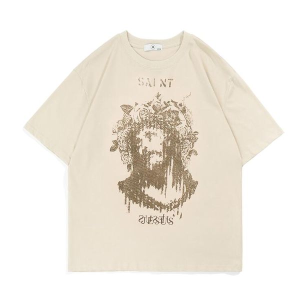 sanit michael classical designer t shirt summer short sleeve streetwear jesus women men tshirt tee mens clothes, White;black
sanit michael classical designer t shirt summer short sleeve streetwear jesus women men tshirt tee mens clothes, White;black
