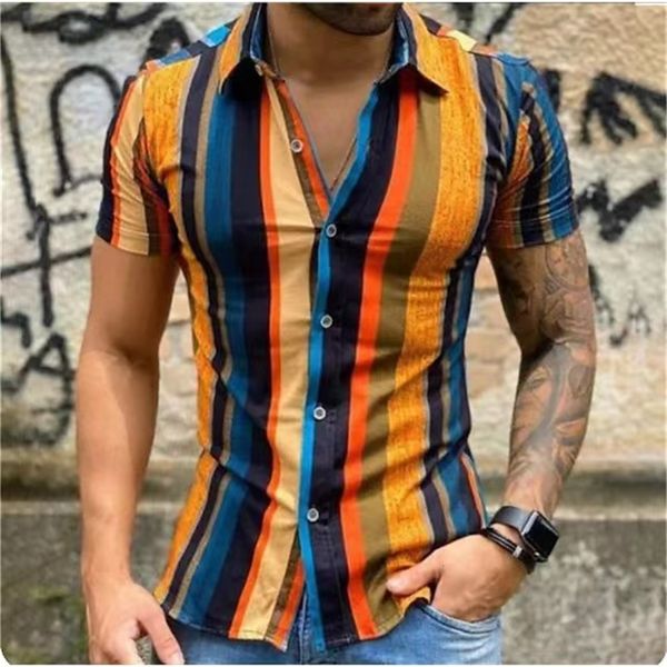 mens casual shirts stripe men social evening summer short slim lapel button tee fashion blouse male shirt designer clothing 230328, White;black
mens casual shirts stripe men social evening summer short slim lapel button tee fashion blouse male shirt designer clothing 230328, White;black