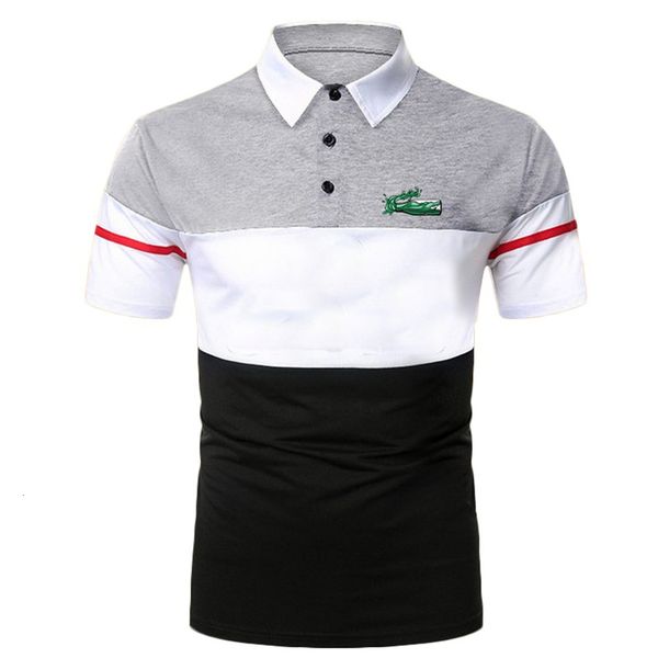 mens polos shirt short sleeve contrast color clothing summer streetwear casual fashion 230328, White;black
mens polos shirt short sleeve contrast color clothing summer streetwear casual fashion 230328, White;black