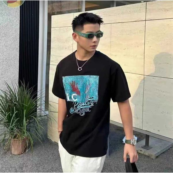 high edition lo * luo jia 23ss new comic two hand letter print casual short sleeve t-shirt for men and women, Black
high edition lo * luo jia 23ss new comic two hand letter print casual short sleeve t-shirt for men and women, Black