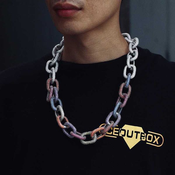 22mm iced out yellow gold and white coating hiphop cuban link chain for men, Silver
22mm iced out yellow gold and white coating hiphop cuban link chain for men, Silver