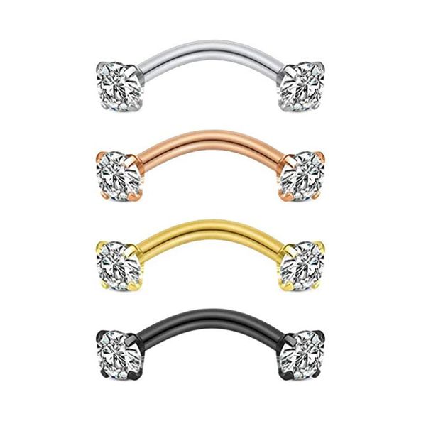 steel crystal gem eyebrow ring tragus helix rook earring piercings curved banana piercing bijoux lip helix rings jewelry 16g, Silver
steel crystal gem eyebrow ring tragus helix rook earring piercings curved banana piercing bijoux lip helix rings jewelry 16g, Silver